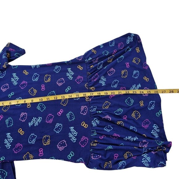 Hello Kitty Blue Signature Kitty Cat Jersey Knit Soft Dress – Small/Medium NWOT - Picture 7 of 16